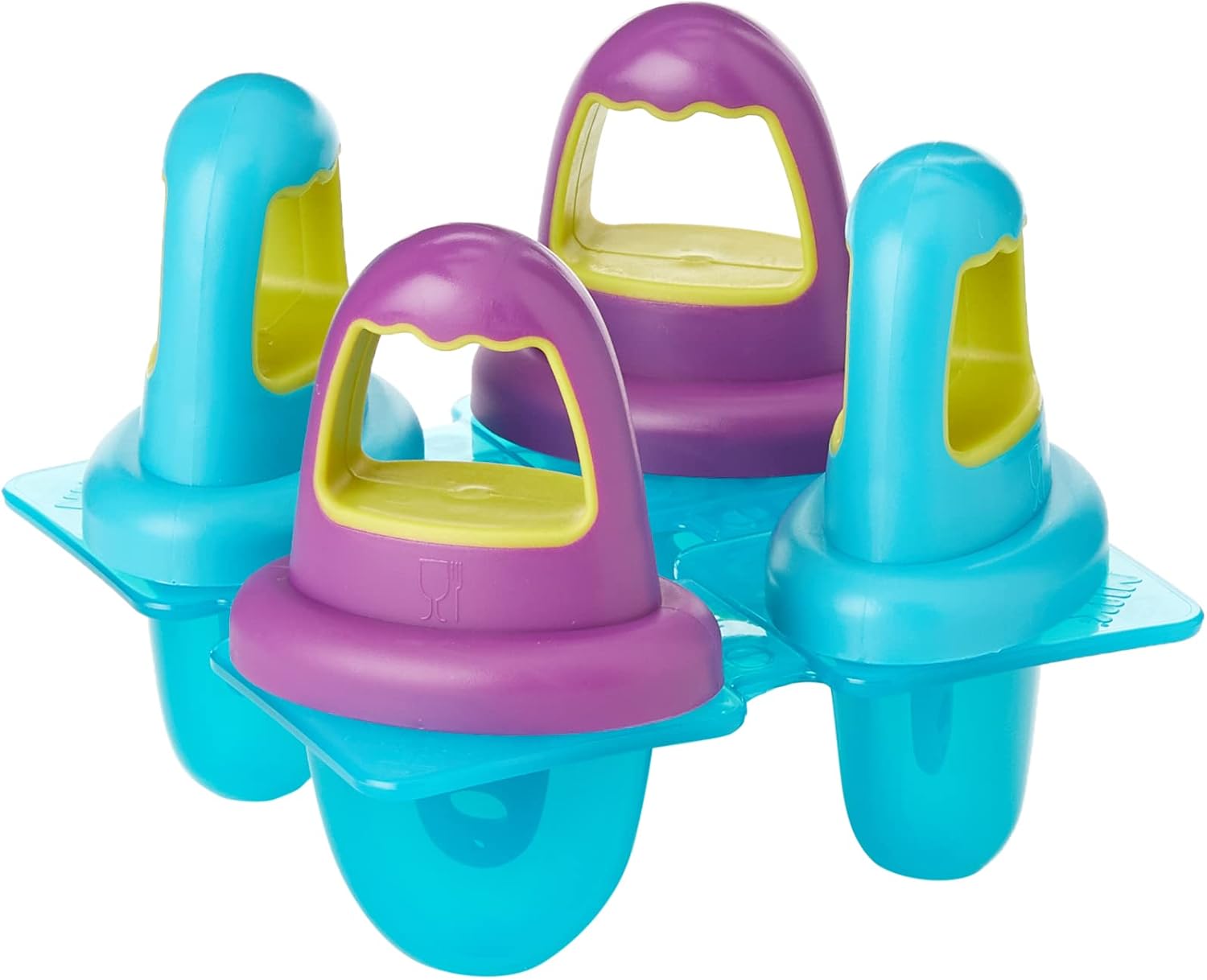 NUK Fresh Foods - Moldes para polos de hielo para bebés, 4 mini polos de hielo de fácil agarre, ideales para la dentición, más de 6 meses, sin BPA