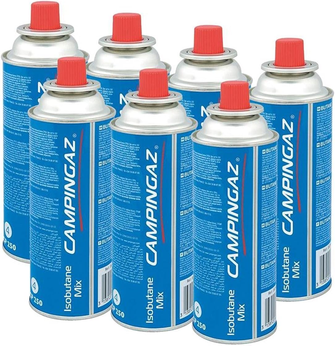 Campingaz Cartucho de gas de válvula CP 250 – Isobutano Mix (7 unidades)