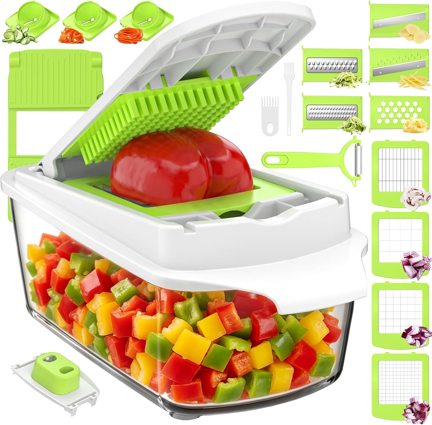 Cortador de Verdura y Mandolina de Cocina Profesional 23 en 1