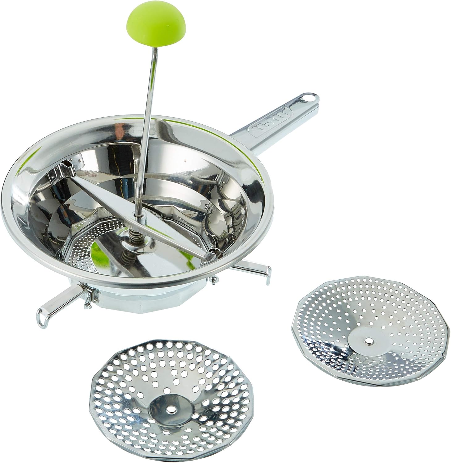 IBILI Clásica - Pasapures INOX, 3 Discos, 24 cms