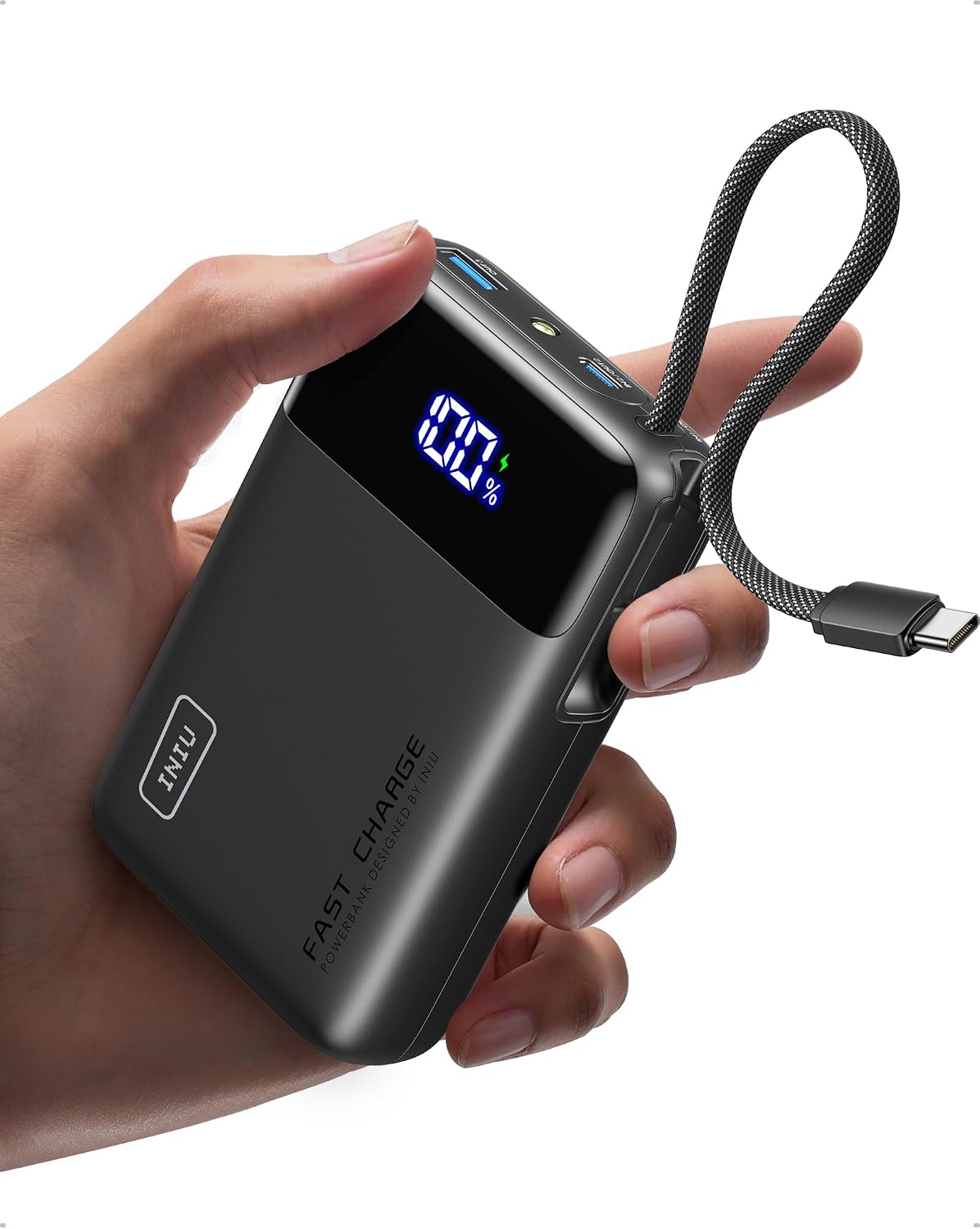 INIU Power Bank, Pequeño 20000mAh 45W Carga Rapida Travel Batería Externa