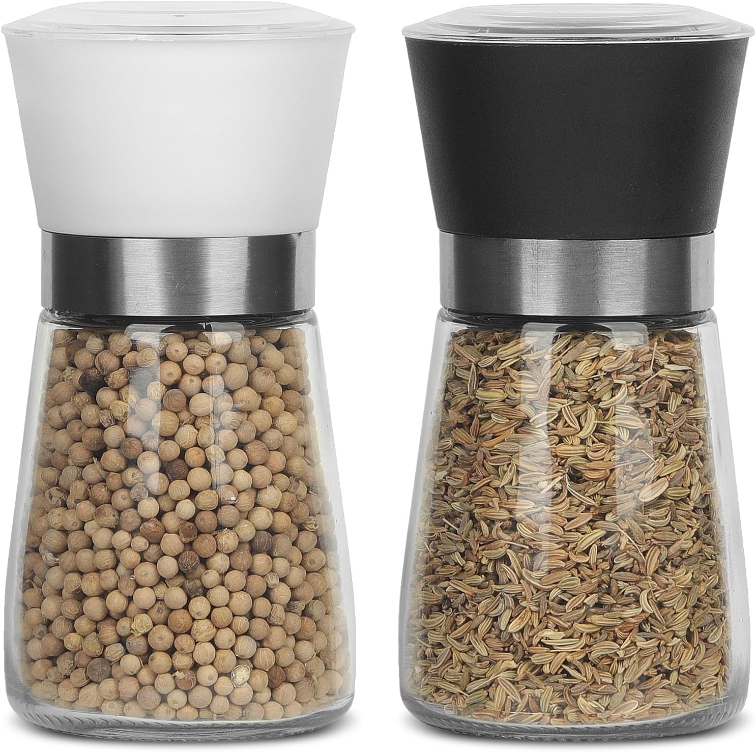 2-Pack Molinillo Pimienta,Grinder Puede Ajustar Grosor y Finura de Especias