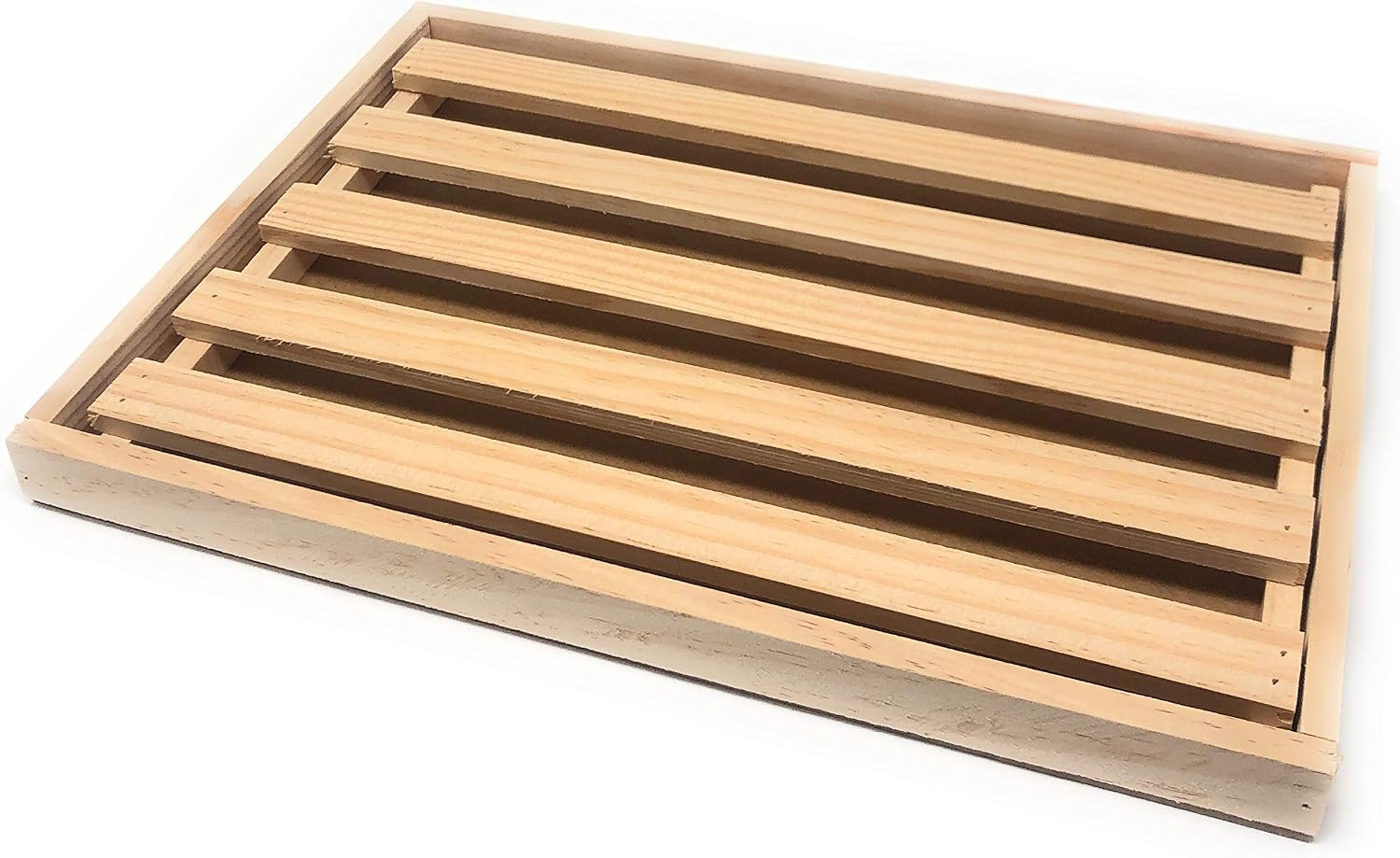Tabla para Cortar el Pan - Tabla con Rejilla Extraíble para Migas - Tabla de Pan - Tabla para Cortar Pan Recogemigas - 32 x 22 x 2,5 cm