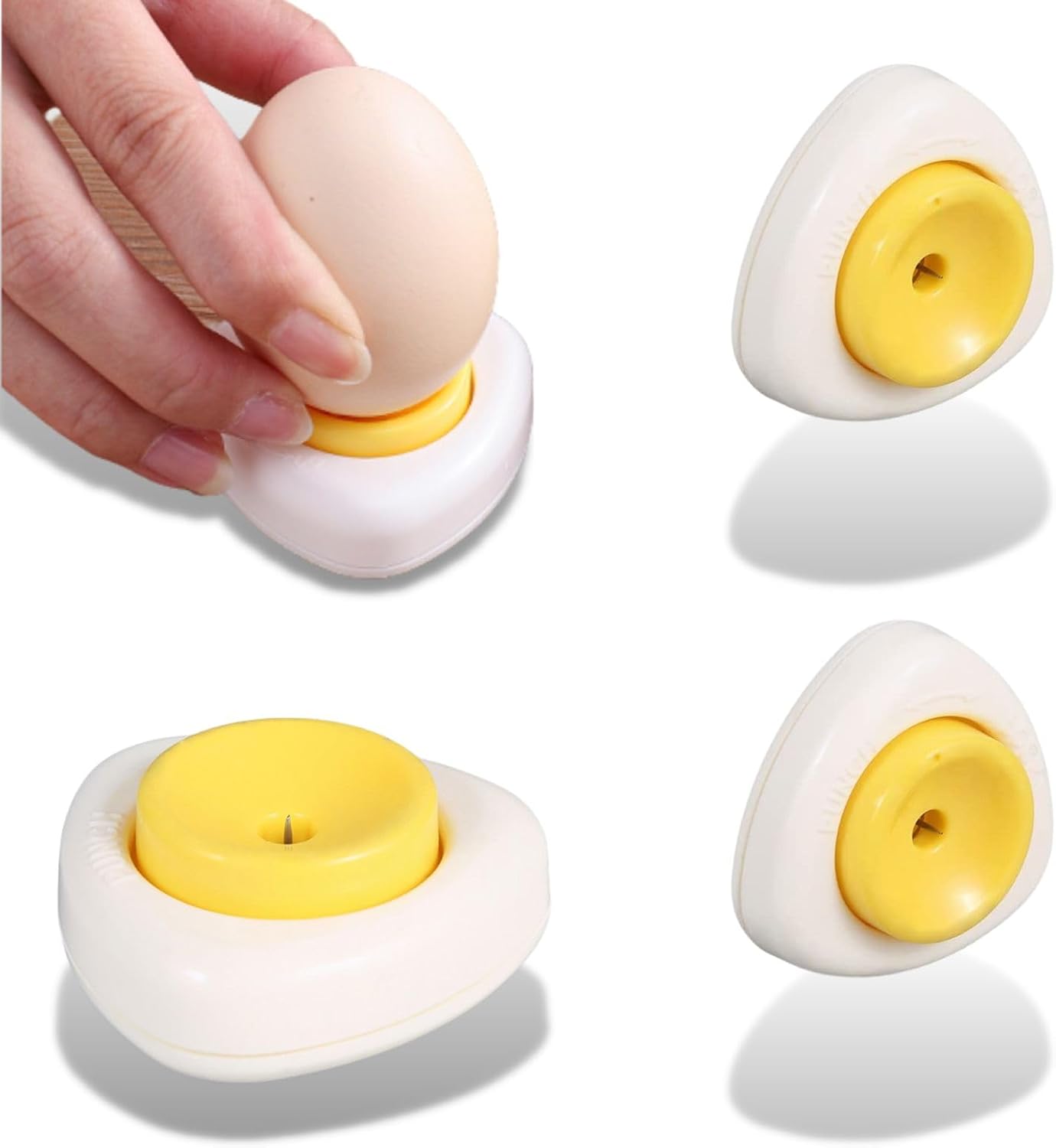 Perforador de Huevos, 2Pcs Cortadores Semiautomáticos, Paletas Perforadas, Picker, Espino, Cortador, Barra de Cocina, Herramientas