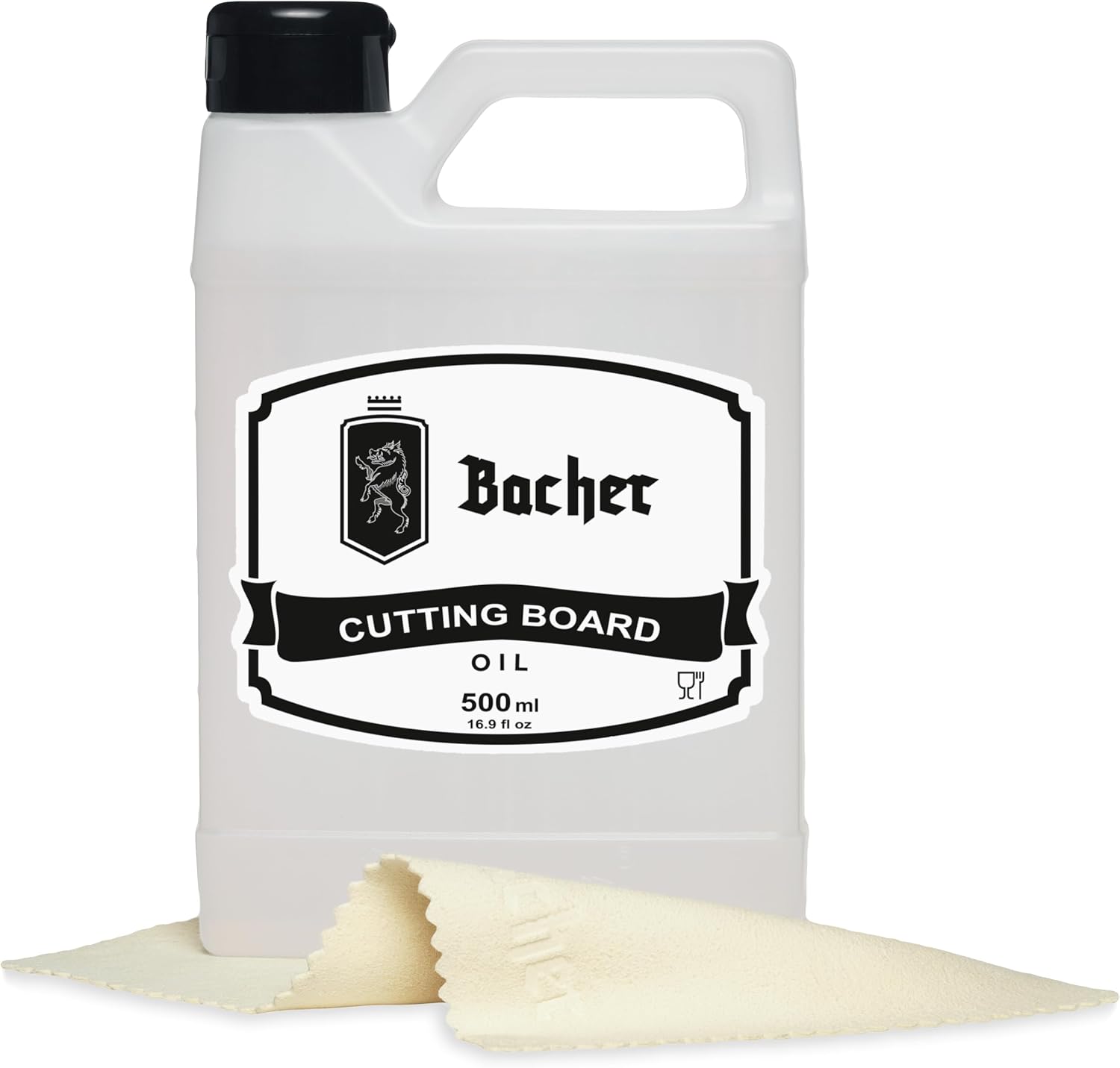 Bacher Aceite Mineral Alimentario para Tabla de Cortar de Madera - 500 ml