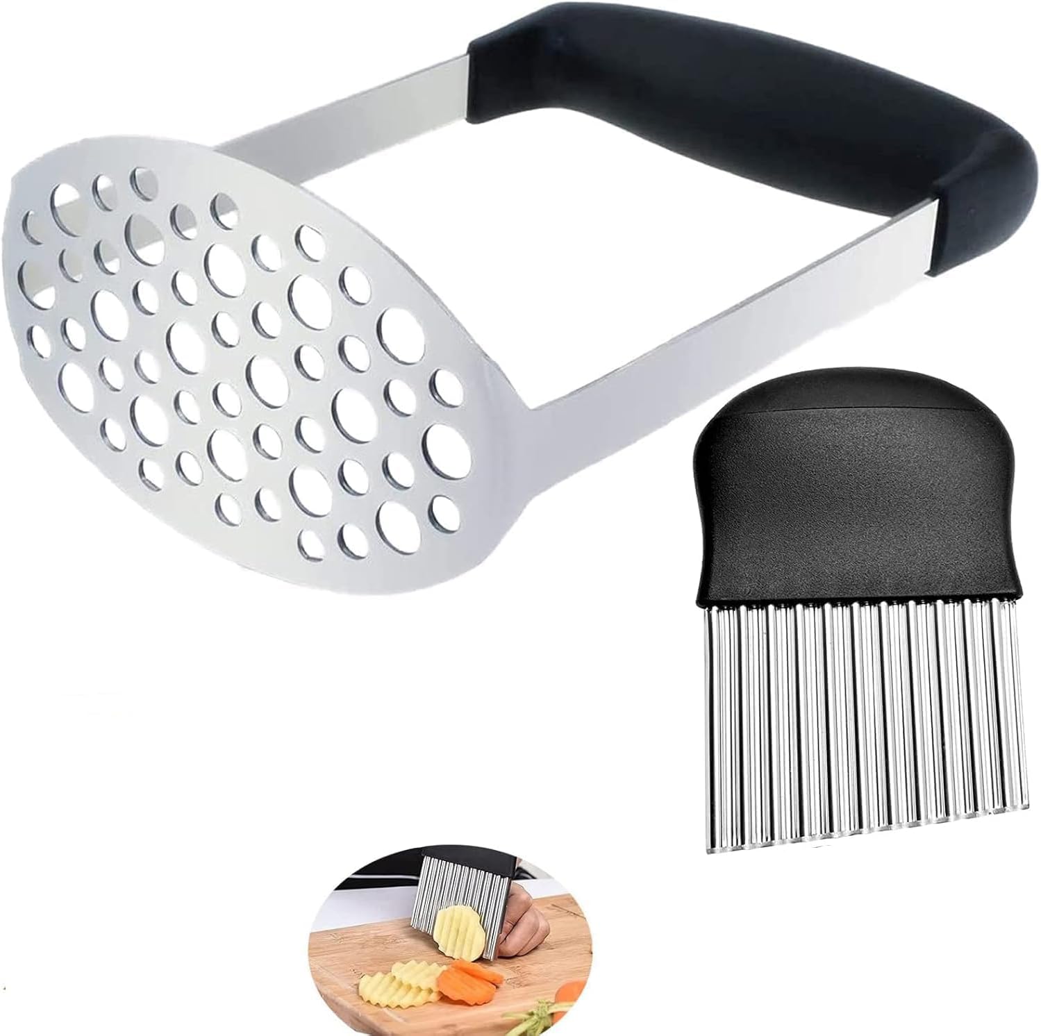 Machacador de Patatas Acero Inoxidable – Mango Antideslizante