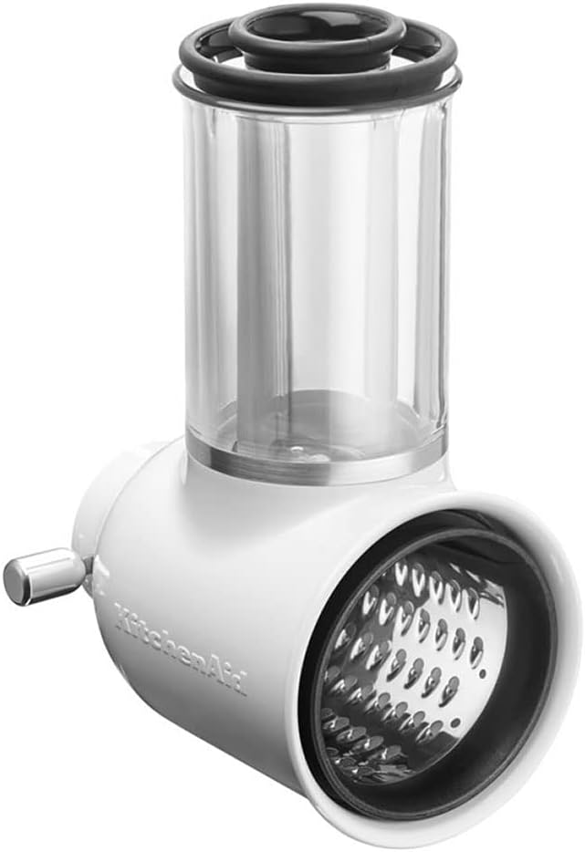 KitchenAid Accesorio Cortador y Rallador de Verduras para Robots de Cocina, Tambores de Rallado Medio y Grueso, Tambor de Corte, Compatible con Todos los Robots KitchenAid