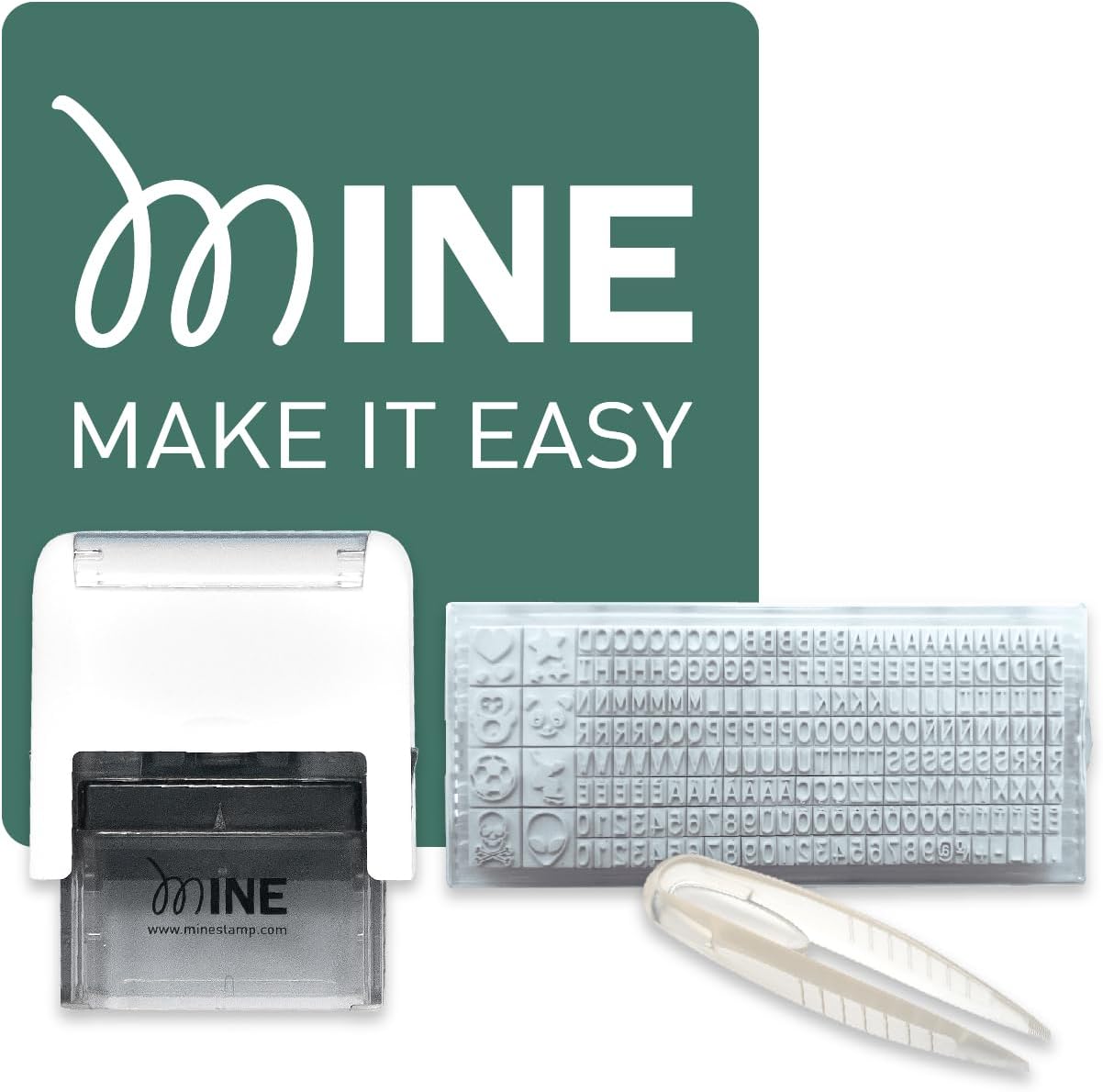 MINE STAMP - Sello Compact Marcar Ropa y Libros | Personalizable Nombre