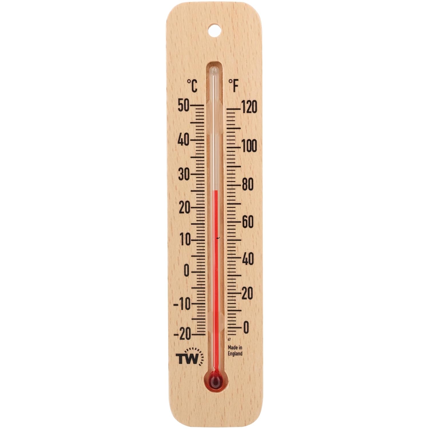Termómetro de Madera Tradicional para Medir la Temperatura Ambiente