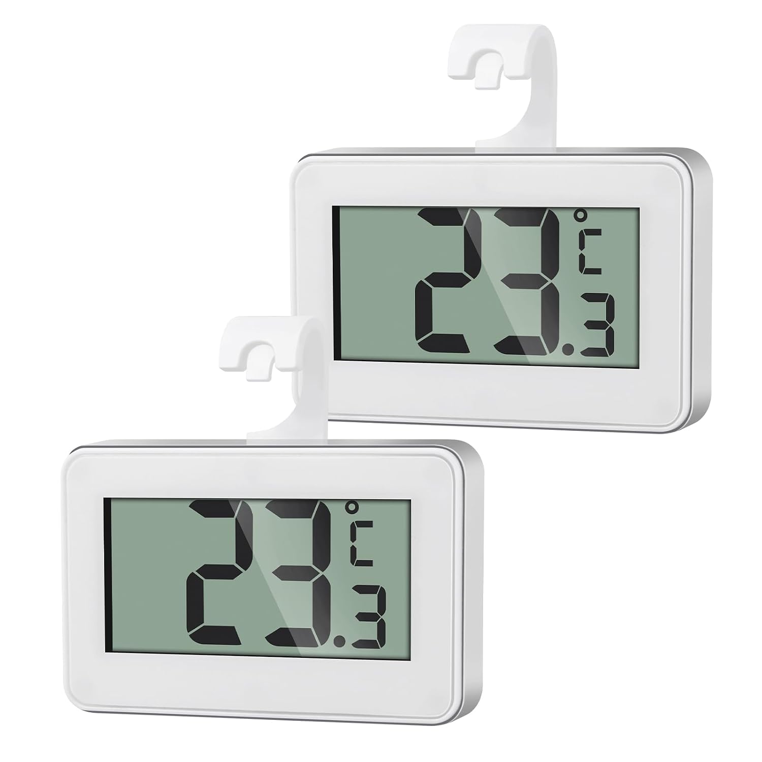 AiQInu 3 Piezas Termometro Nevera, Termometro Digital Cocina, Temperatura Congelador Refrigerador, Fijación Magnética y Gancho, Para Congelador, Despensa, Frigorífico