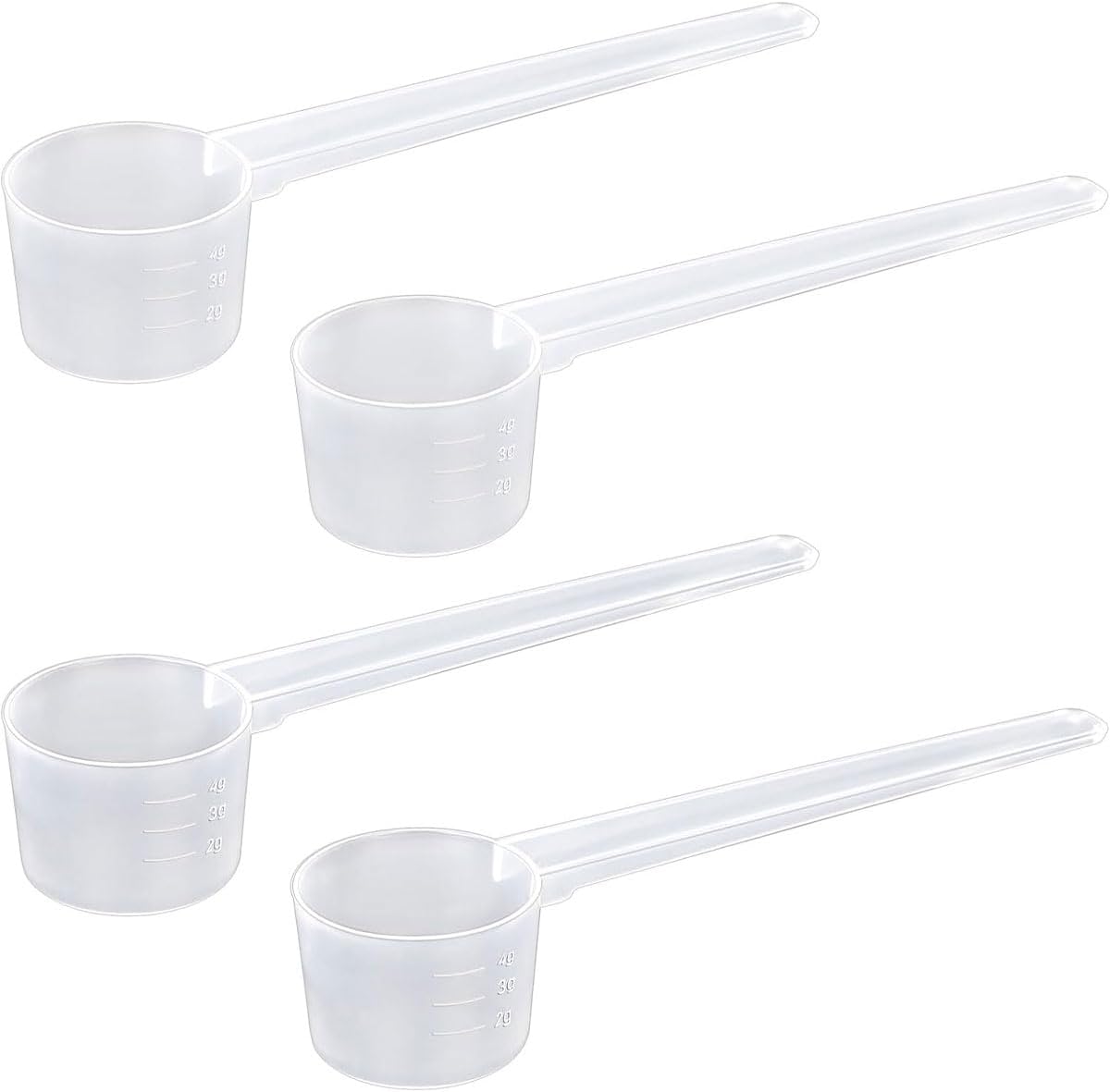 4 Piezas Plastico Cuchara Dosificadora Cuchara Medidora Gramos 5 Gramos Scoop Proteina Mini Protein Scooper Medidor Gramos Polvo Cucharas Medidoras Transparente con Escala de 2g,3g,4g