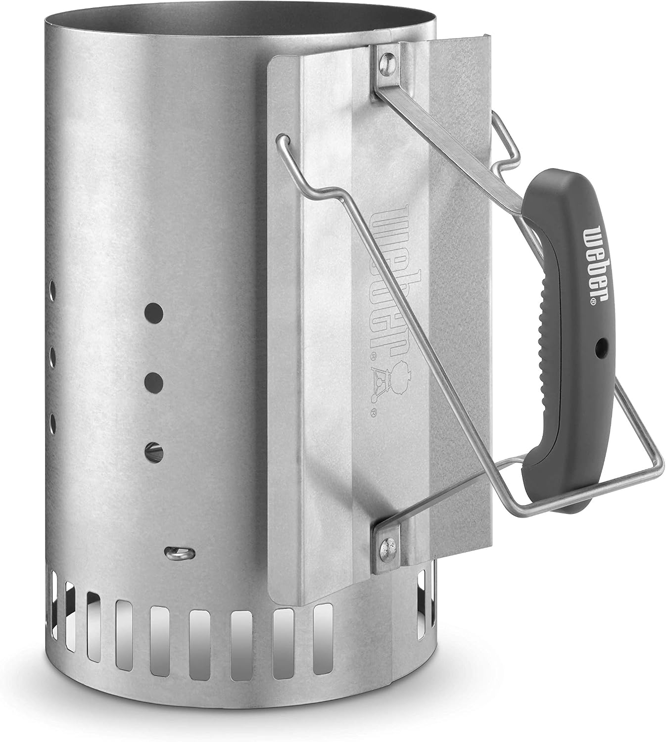 Weber 7416 - Chimenea de encendido Rapidfire, Aluminio, 19 x 19 x 30.5 cm