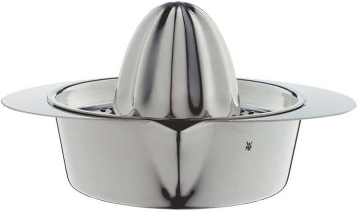 WMF Gourmet - Exprimidor Manual de Cítricos de Acero Inoxidable Cromargan, 13cm con Colador , Apto para lavavajillas