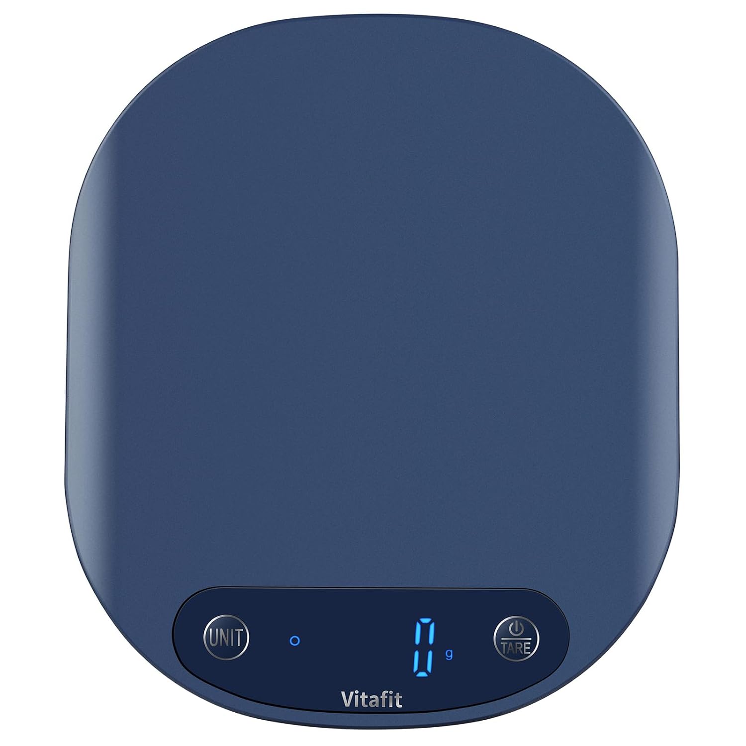 Vitafit 15kg Báscula de Cocina Digital, Alta Precisión Aseguró por Balanza Cocina Fábrica Profesional DESDE 2001, Peso Cocina con Precisión de 1g/0,1oz, LED, 3*AAA, Naranja Refrescante