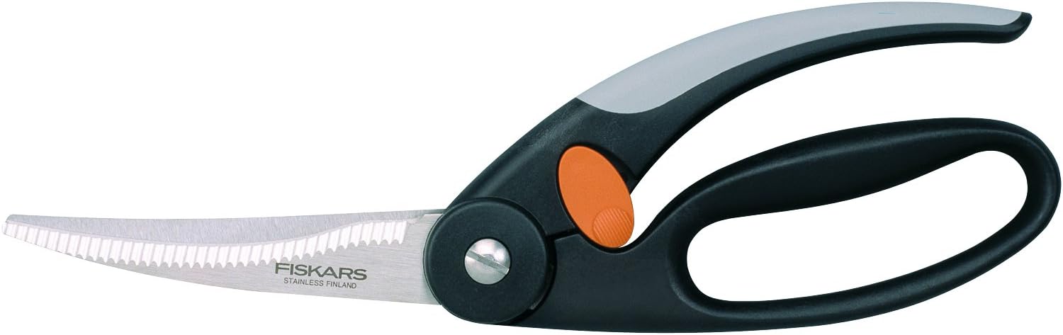Fiskars Tijeras para aves, Longitud total: 25 cm, Acero de calidad/Plástico, Functional Form, 1003033