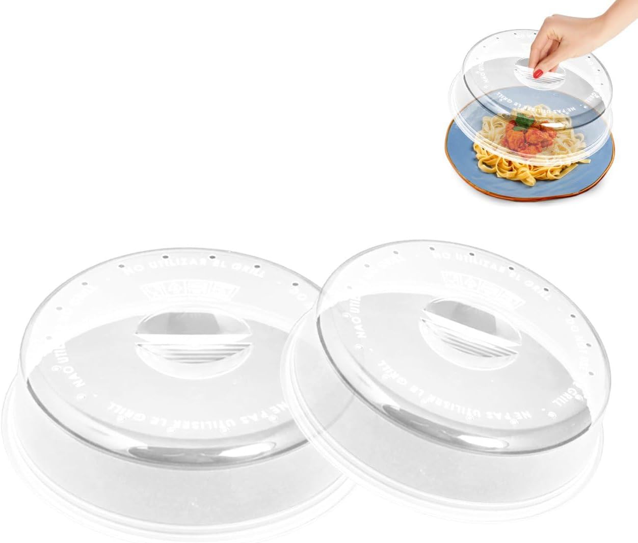 Tapa Microondas Libre BPA para Cocina - Perfecta para Proteger Platos de Comida - Tapadera de 24 cm de Diámetro - Fabricado en España