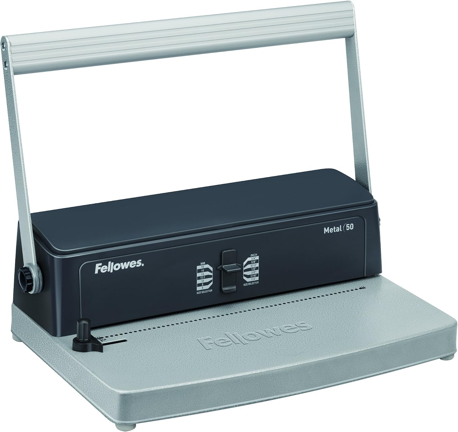 Fellowes Encuadernadora manual de espiral metálico, Uso Moderado, Gris, A4