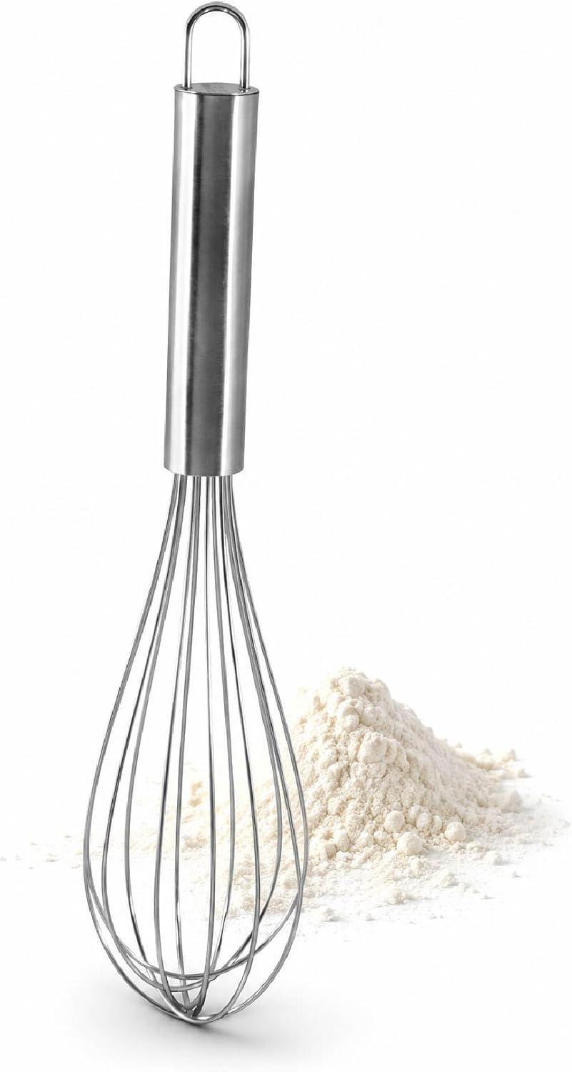 Fackelmann Batidor Varillas Acero Inoxidable, Color Inox, 26cm, 1 Unidad