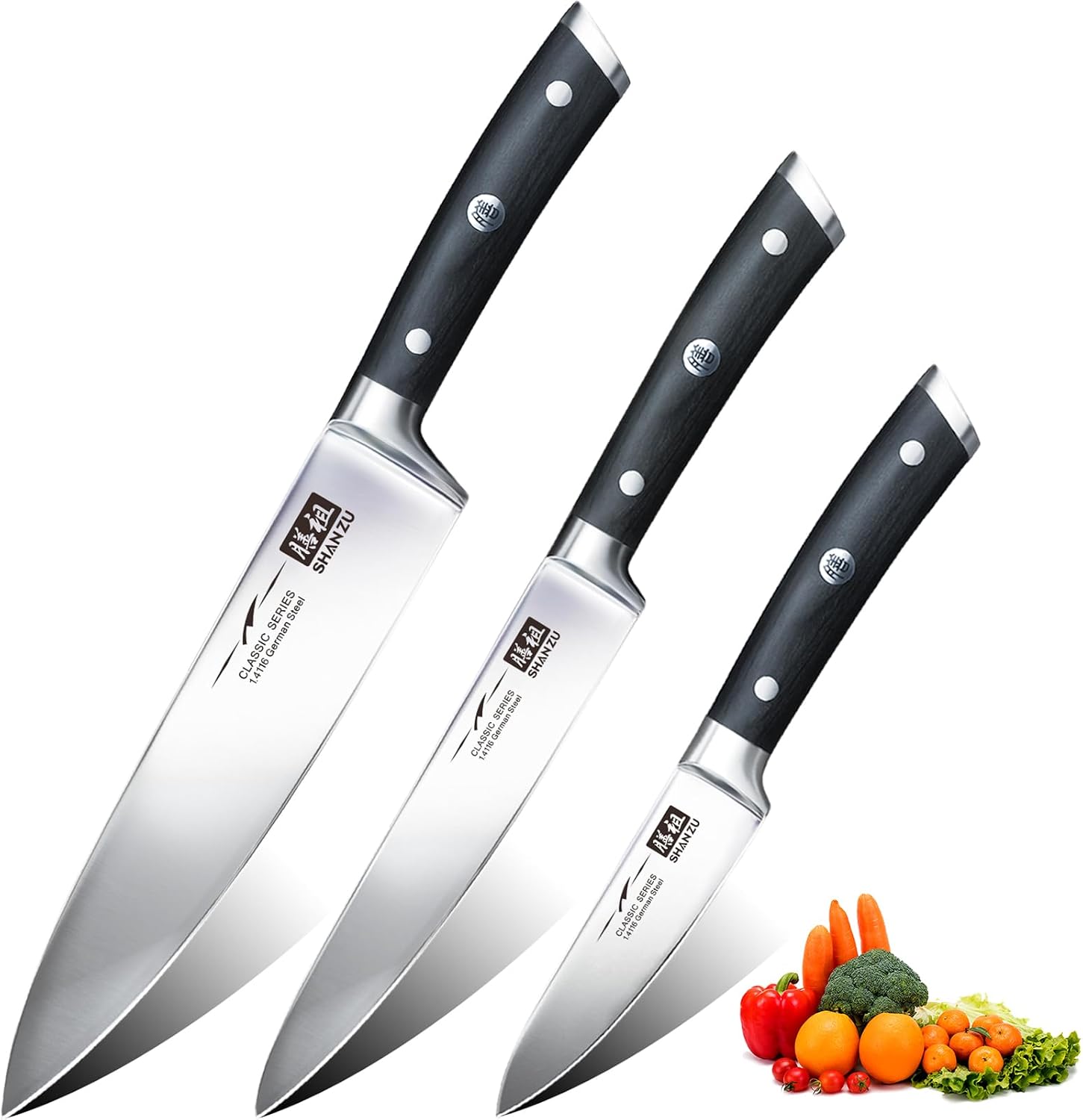 SHAN ZU Chaira de Afilar Cuchillos 20cm, Afilador de Cuchillos de Cocina