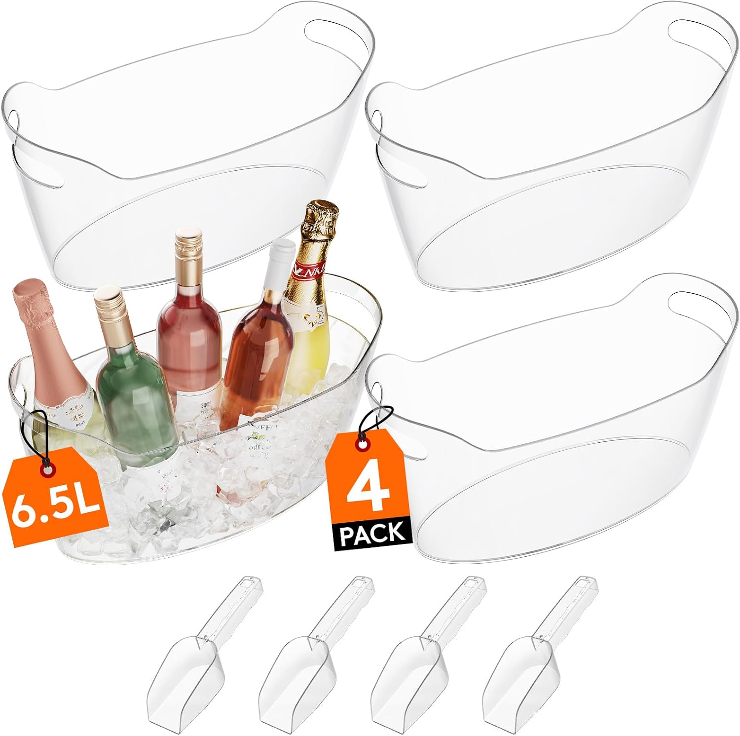 Lifewit Cubitera para Botellas 6,5L, Enfriador de Botellas de Vino