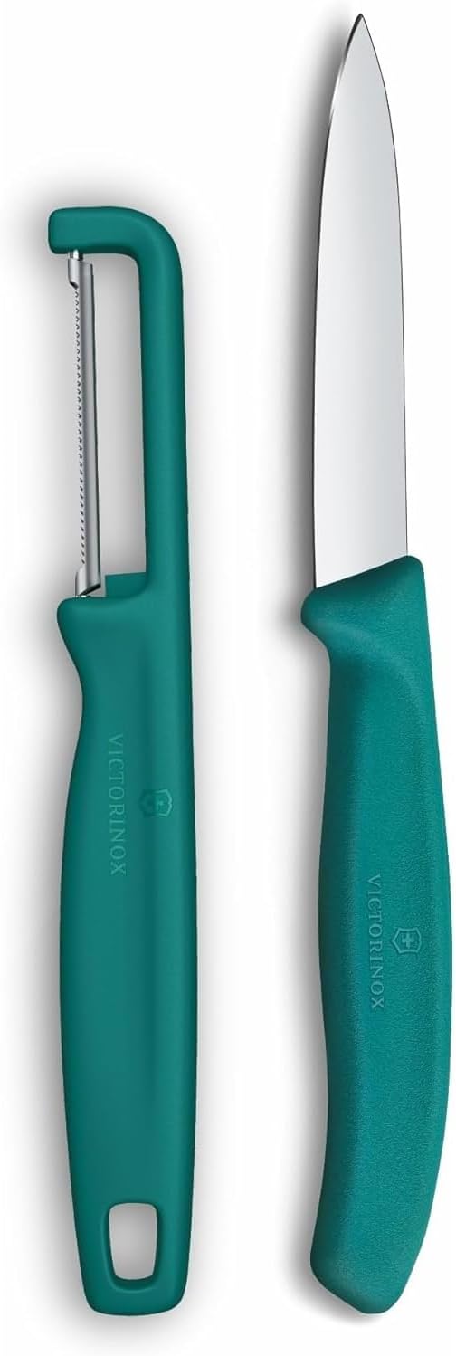 Victorinox Swiss Classic Juego de Cuchillos de 2 Piezas para Verdura, Verde