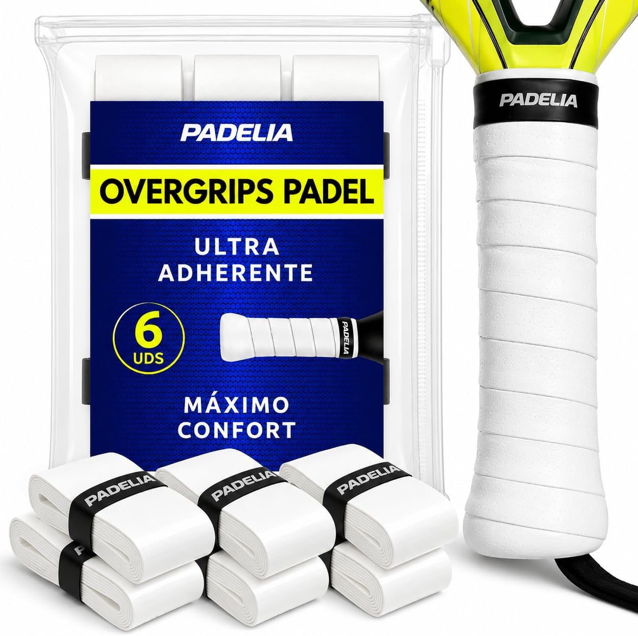 Grip Padel Ultra Adherente Overgrips Antideslizantes Absorbentes al Sudor