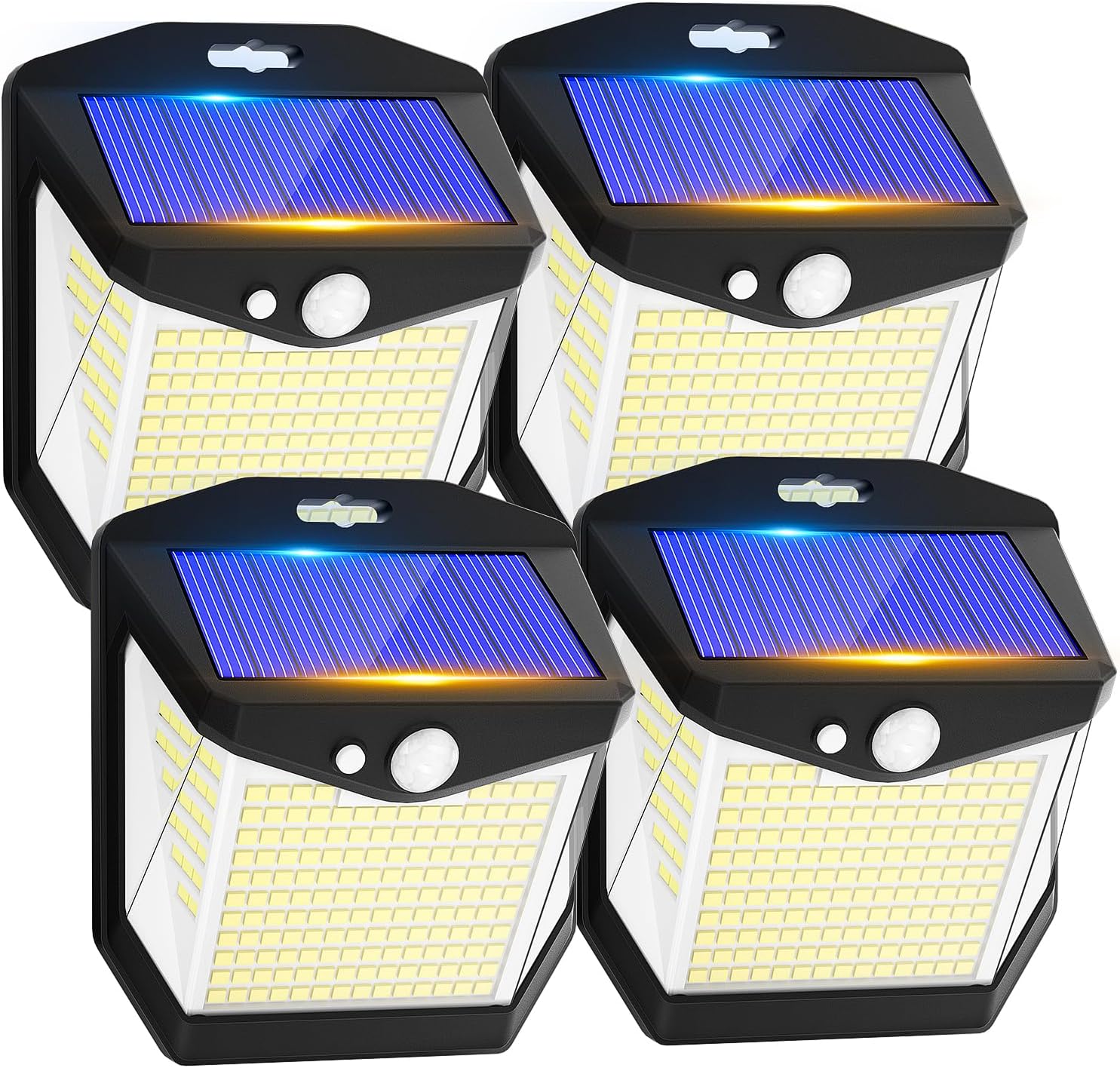 Luz Solar LED Exterior Jardin - 248 LED Luces Solares Sensor de Movimiento