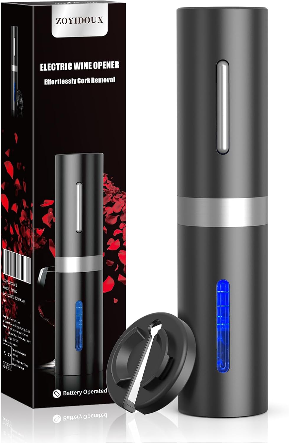 Sacacorchos eléctrico usb 6 en 1, abridor de botellas de vino, abrebotellas inalámbrico, juego con cortador de papel y tapón de vacío y cable de carga USB