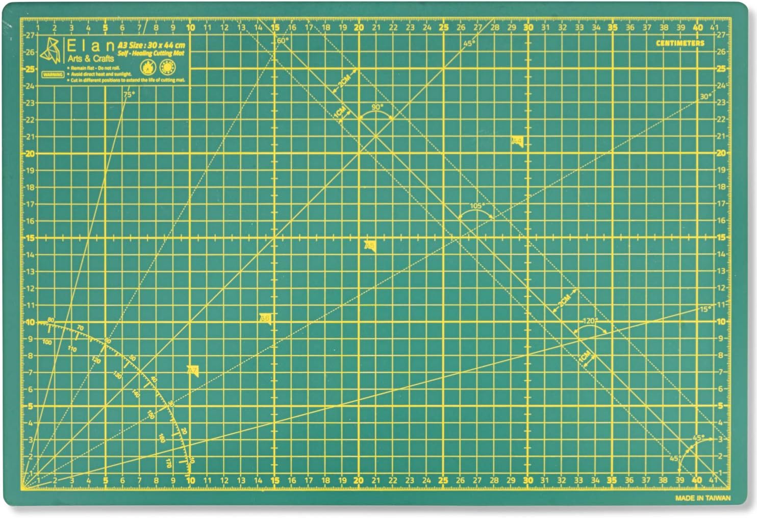 Elan Base de Corte A2 Autocicatrizante Verde, Tabla Cortar Costura 60x45 cm
