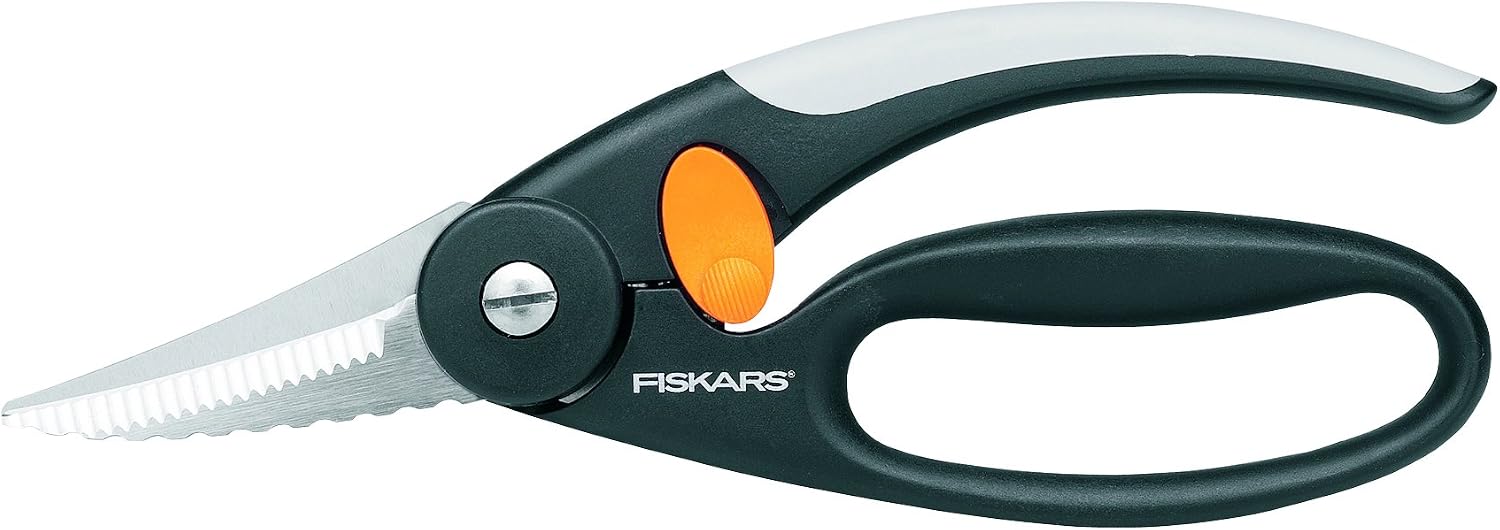 Fiskars Tijeras para pescado, Longitud total: 22 cm