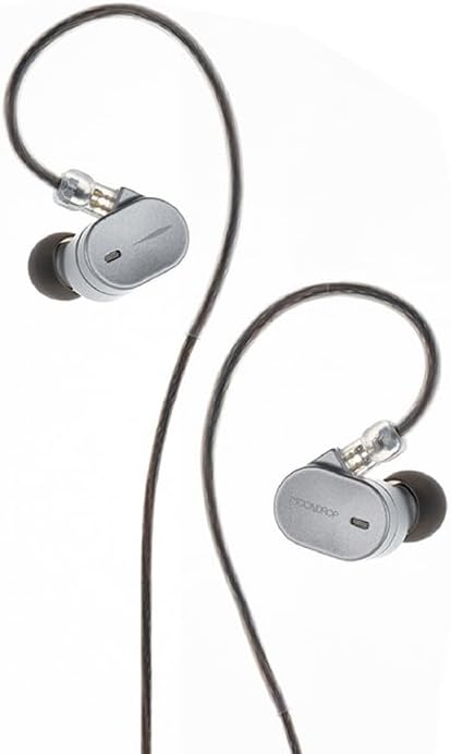 Moondrop CHU III IEM - Auriculares intraurales, controladores dinámicos, 0.78 mm, cable desmontable de 2 pines, auriculares con cable HiFi (negro)