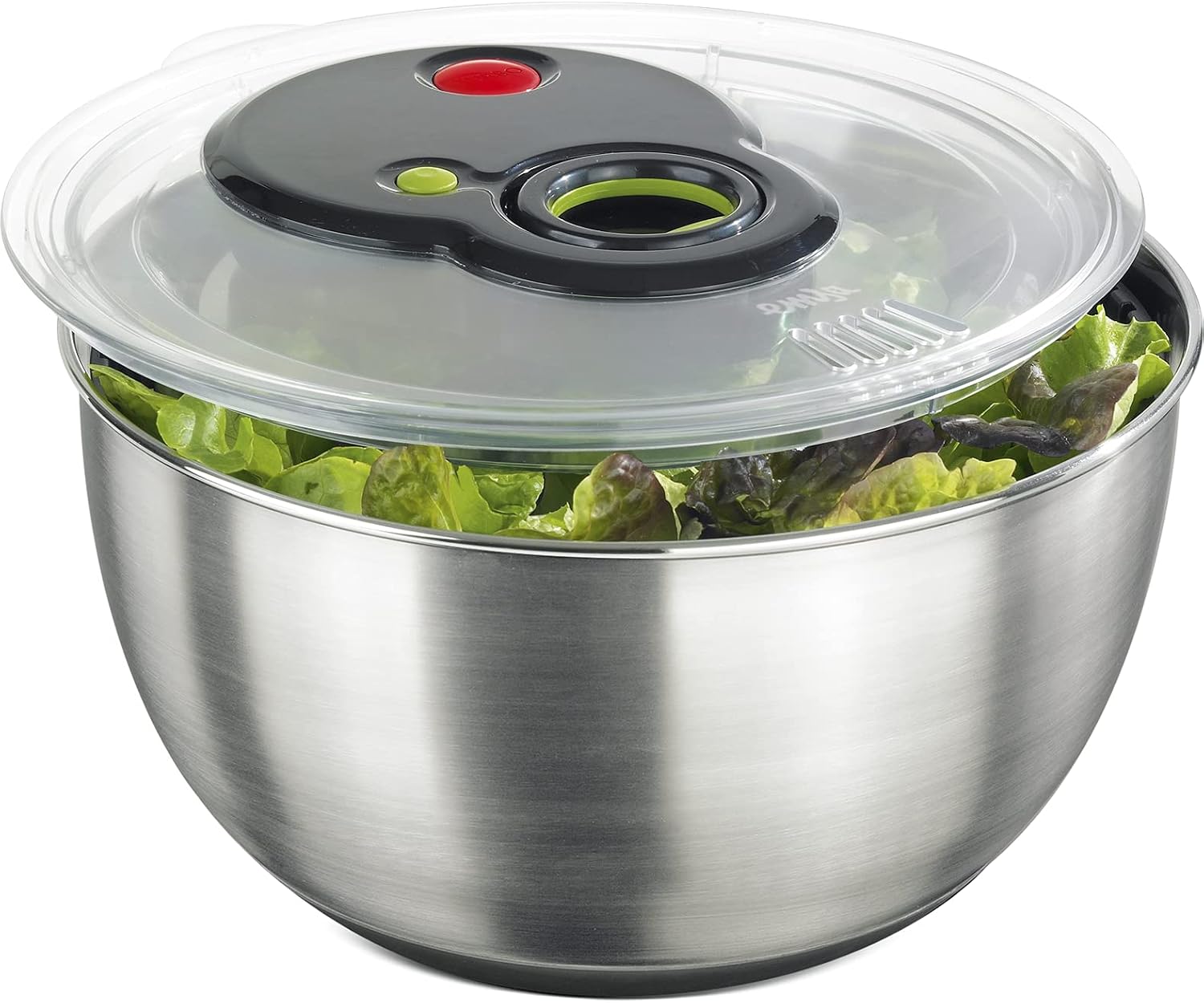 Emsa 513441 Turboline Centrifugadora de lechuga, acero inoxidable, 4.5 L