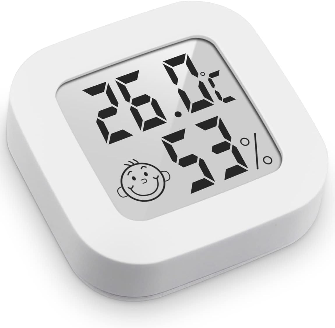 Mini Termómetro Higrómetro Digital, Medidor de Temperatura para Medición de Temperatura y Humedad del Casa Ambiente