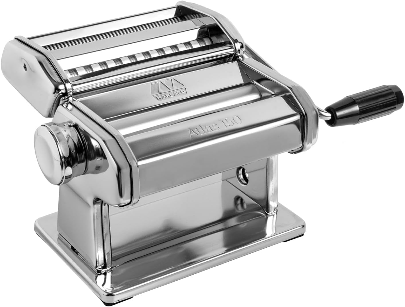 Marcato Atlas 150, Máquina para Pasta, Acero Cromado, Ancho 150 cm, 3 Accesorios Incluidos
