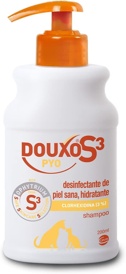 DOUXO S3 Pyo Champú con Clorhexidina para Perros y Gatos