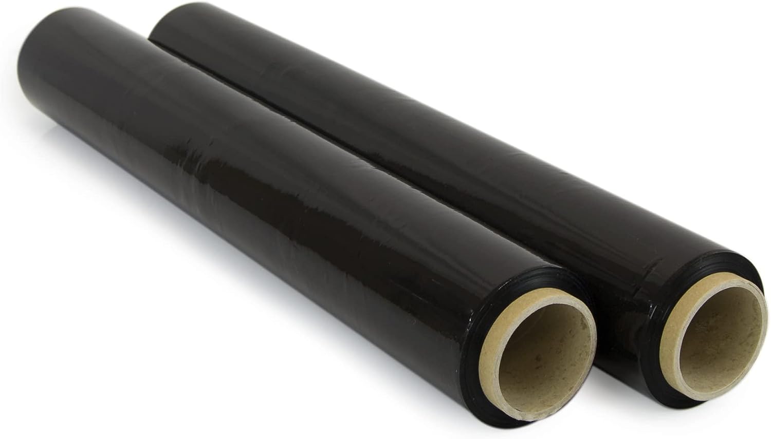 OFITURIA Film para Embalar 50 cm de Ancho y Estirable Hasta 300 Metros de Longitud – Rollo de Film Elástico Manual para Embalaje Industrial (Negro, 3)