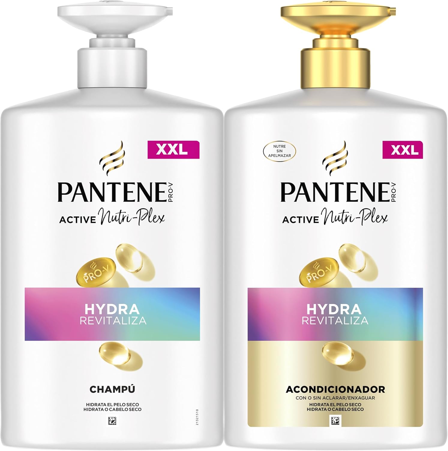 Pantene Pro-V Hydra Revitaliza Champú 1L + Acondicionador 800ml Pelo Seco