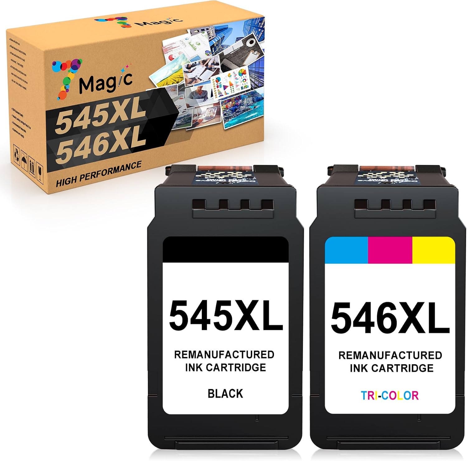545 XL 546 XL Cartuchos de Tinta Compatibile Canon PIXMA PG-545XL CL-546XL