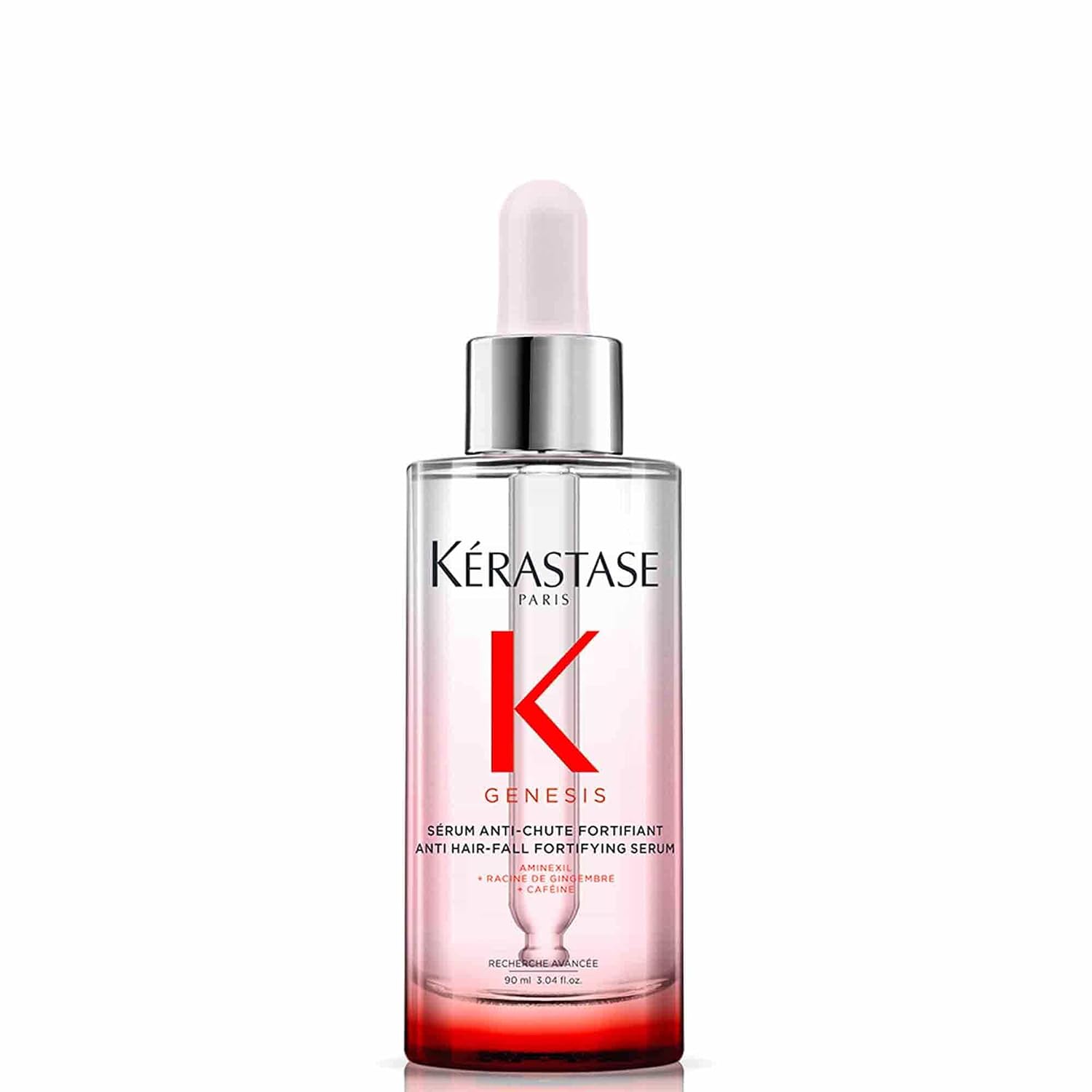 Kérastase, Genesis, Sérum Anti-caída, Fortificante, Activador y Fortalecedor Diario, Para Pelo Débil o Frágil, Sérum Anti-Chute Fortifiant, 90 ml