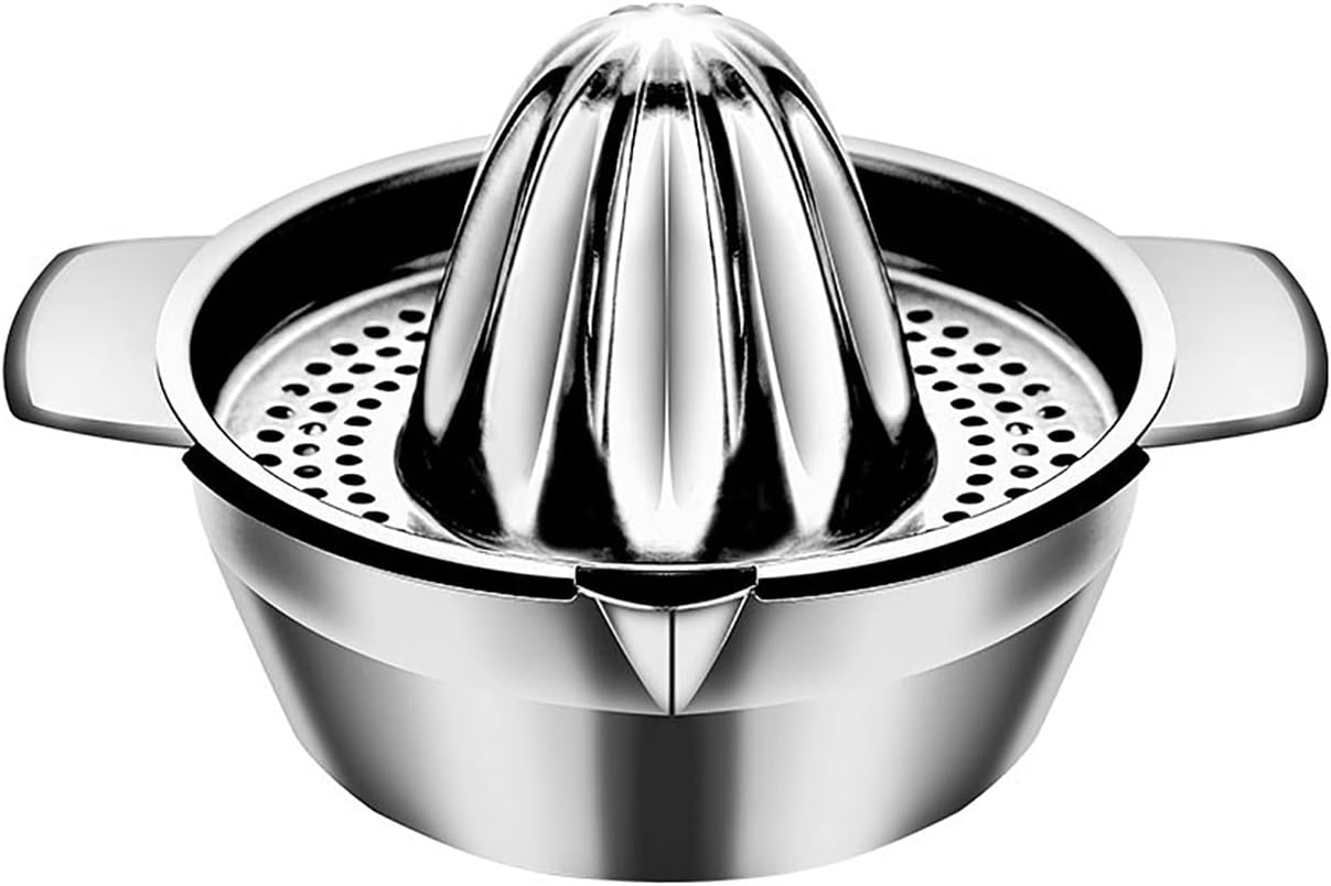 Exprimidor Manual de Naranjas y Limones Portátil de Acero Inoxidable 304, Accesorios de Cocina, Herramientas para Cítricos 100%, Exprimidor de Jugo sin Procesar a Mano