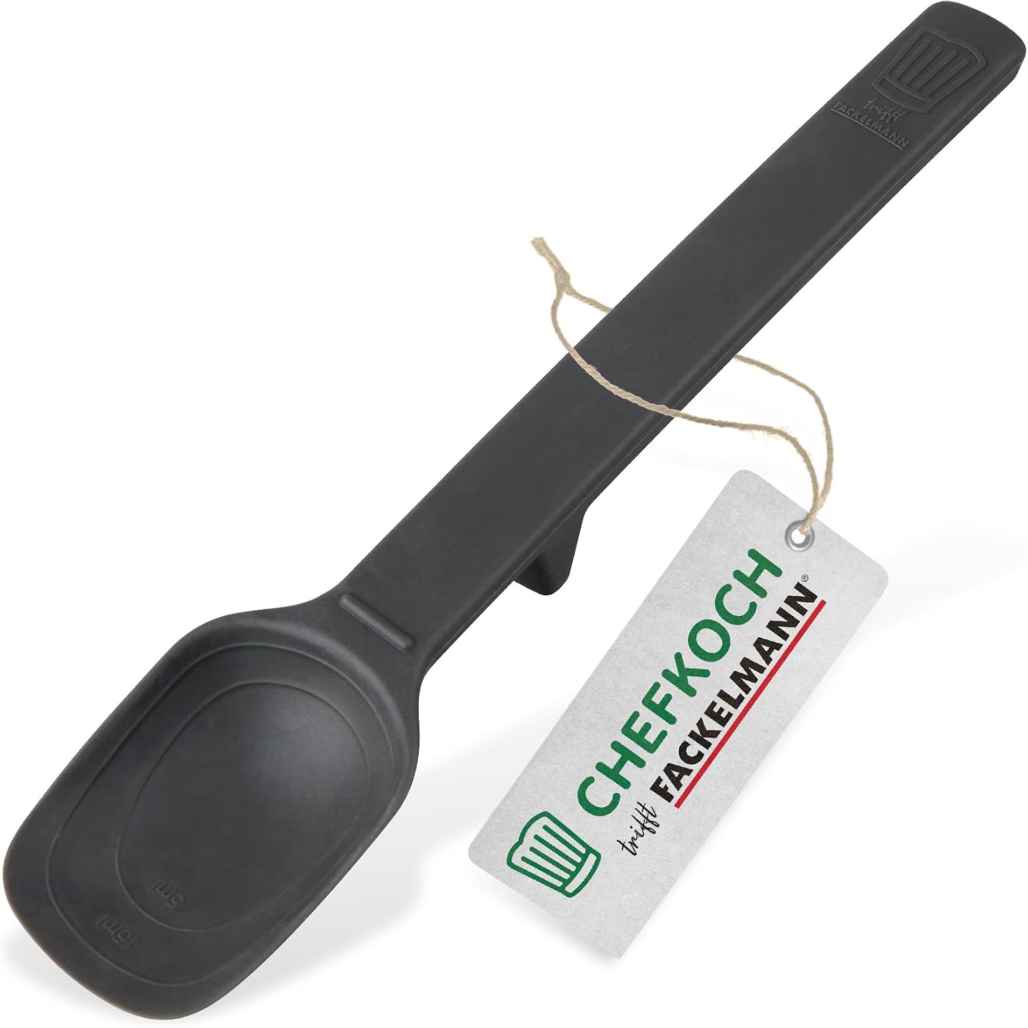 FACKELMANN Chefkoch Multitenedor de plástico – Tenedor de cocina con mango ergonómico Soft-Touch – Tenedor de cocina adecuado para ollas y sartenes con revestimiento – Resistente al calor y apto para