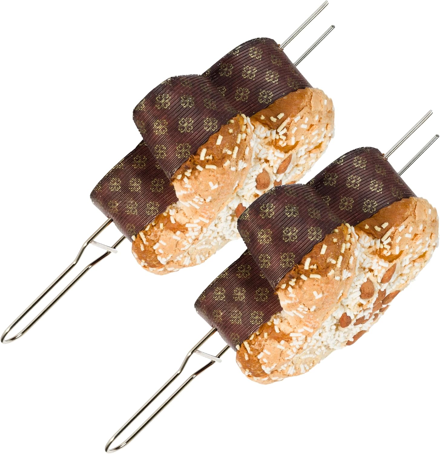 FAH - Set de 2 Pinchos para Panettone y Otros Leudados de hasta 1 kg