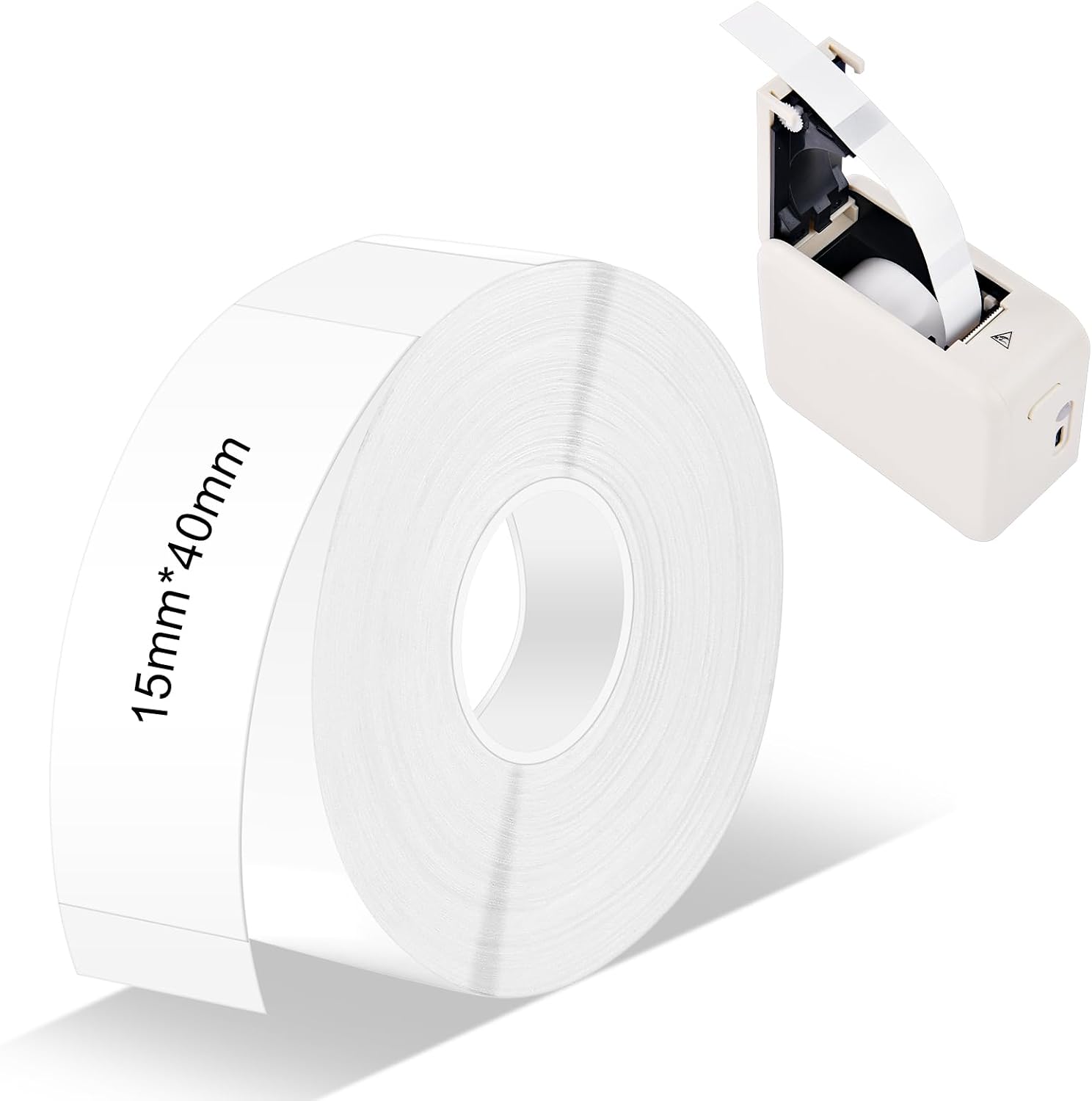 OFFCUP Cinta de Etiquetas, 15 x 40mm (180pcs x Blanco)