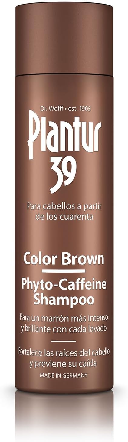 Plantur 39 Champú Castaño 250 ml – Fito-Cafeína Anticaída para Mujer