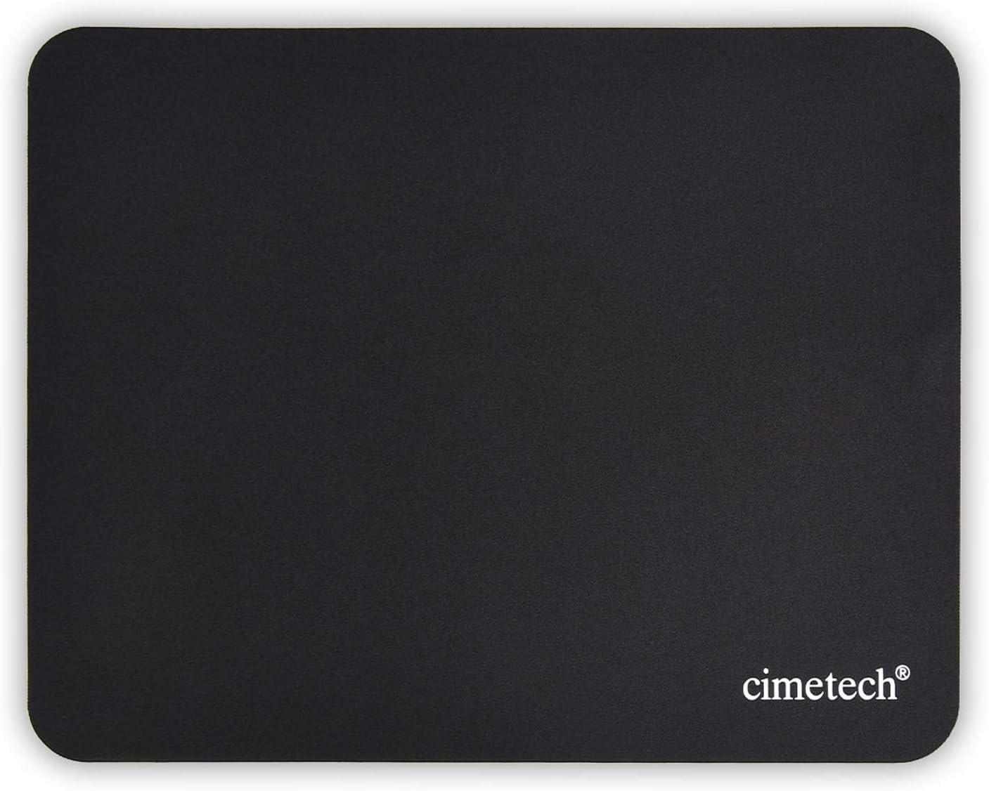 cimetech Alfombrilla Ratón,Mouse Pad,Fibra Extrafina Alfombrilla para Computadora con Base de Goma Antideslizante, para Ratón con Cable o Inalámbrico PC/Mac, 23x18x0.1cm, Ultradelgado Negro