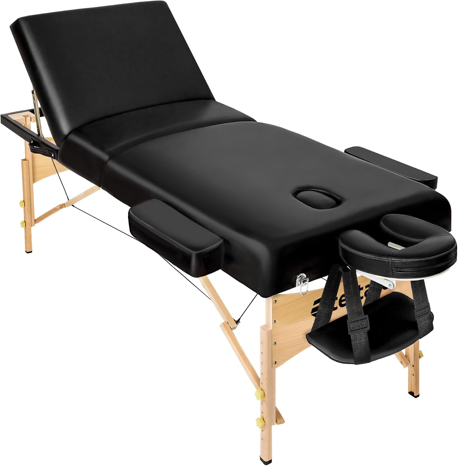 tectake® Camilla para Masajes de 3 Zonas, Acolchado 7,5 cm, hasta 250 kg