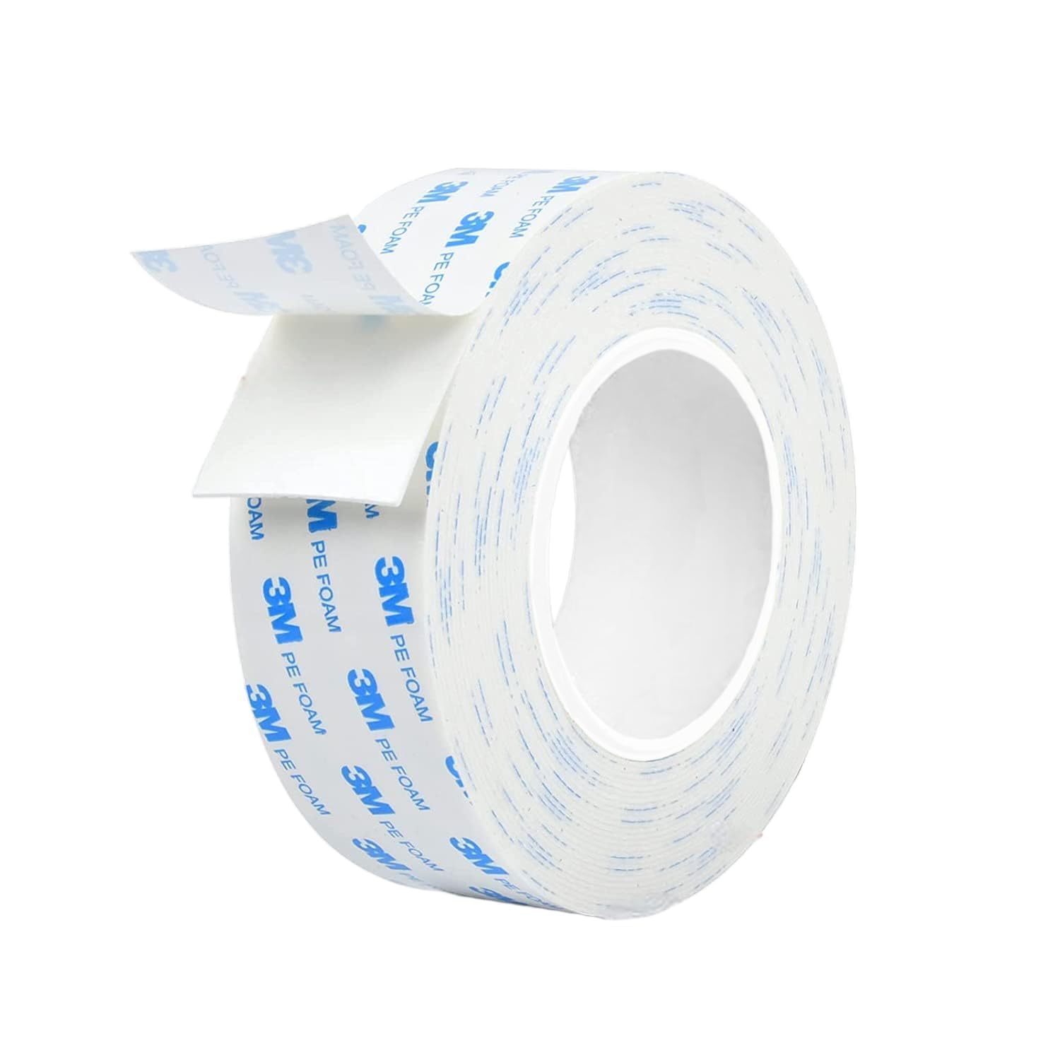 Dpm Tapes - 3M 1600T Cinta de Doble Cara Extrafuerte de Espuma PE, Resistente al Agua, para Interior y Exterior, 19 mm x 3 m