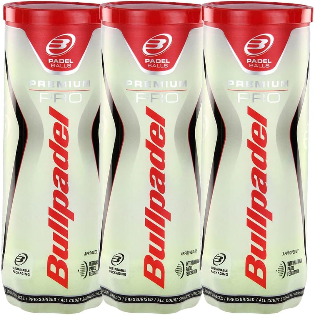 Bullpadel - Tripack De Botes De 3 Bolas Bullpadel Premium Pro para: Unisex-Adulto