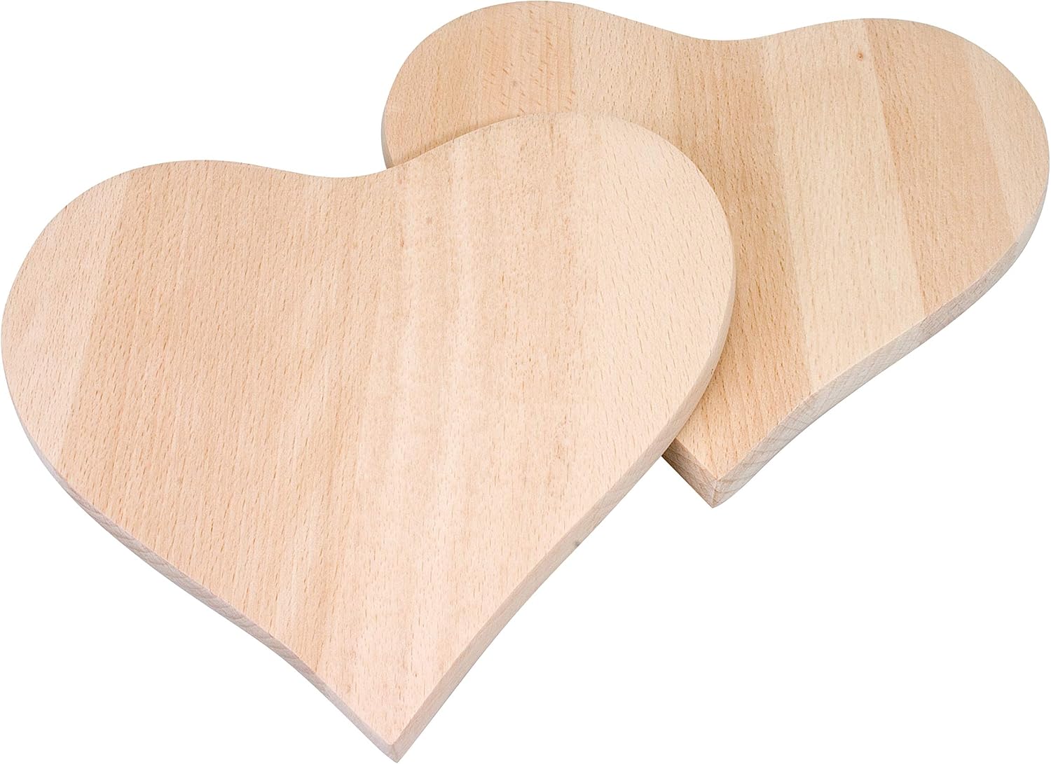 Pebaro Tablas para Desayuno - 2 Piezas en Forma de corazón, 19 x 18 x 1 cm