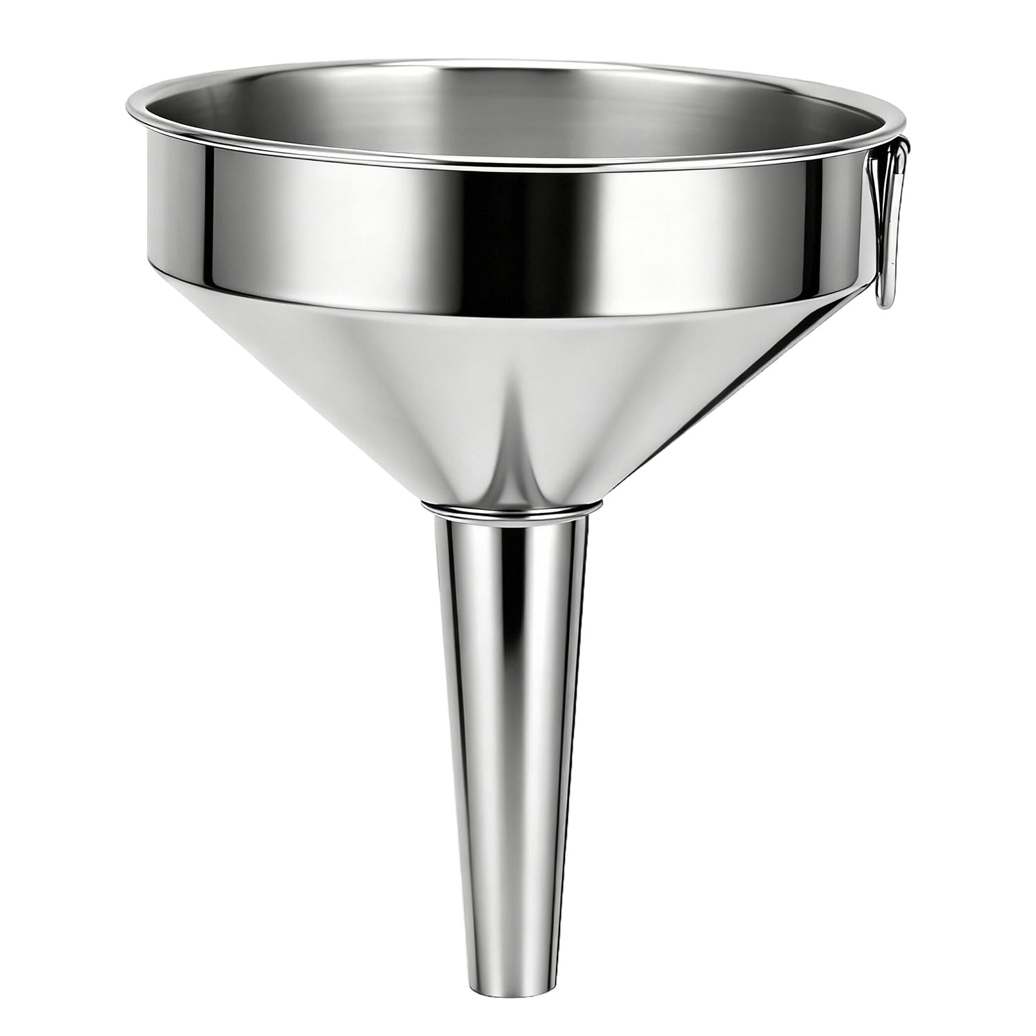 Embudo de Acero Inoxidable, Embudo de Cocina Grueso de Grado Alimenticio Grande para Uso en La Cocina, Botellas de Llenado, Frasco para Cocinar (15cm-2Pcs)